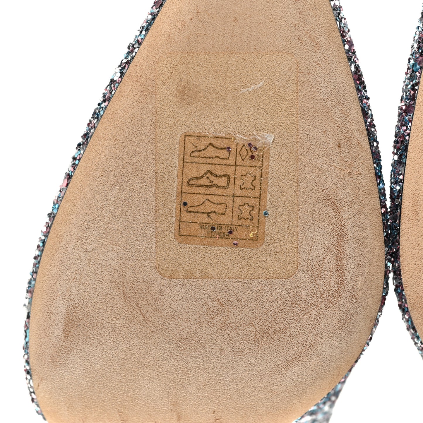 Glitter Pointy Toe Romy 85 Pumps 38 Bubblegum Mix