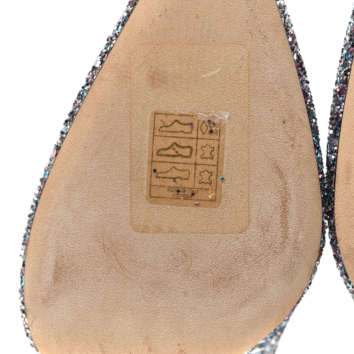 Jimmy Choo Glitter Pointy Toe Romy 85 Pumps 38 Bubblegum Mix 6 of 10