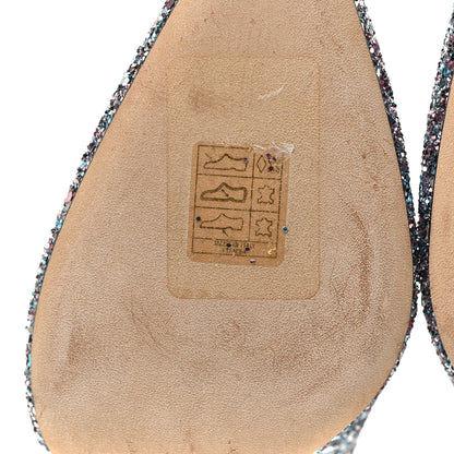 Jimmy Choo Glitter Pointy Toe Romy 85 Pumps 38 Bubblegum Mix 6 of 10