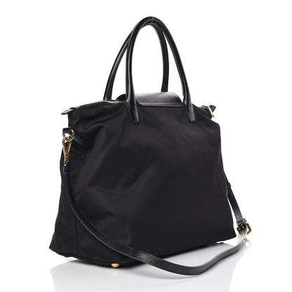 Prada Saffiano Tessuto Nylon Tote Black 3 of 11
