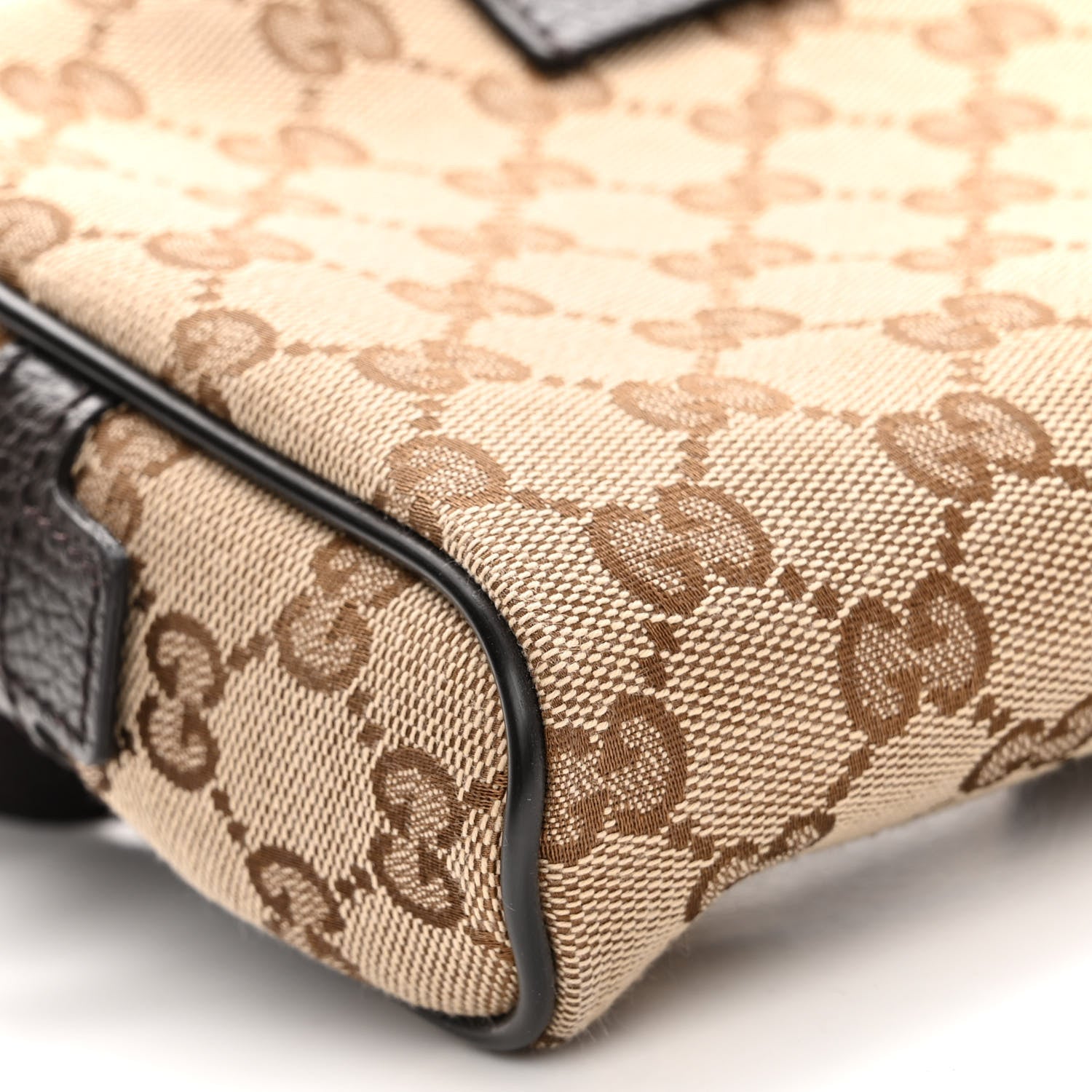 Gucci Monogram Belt Bag Dark Brown 9 of 10