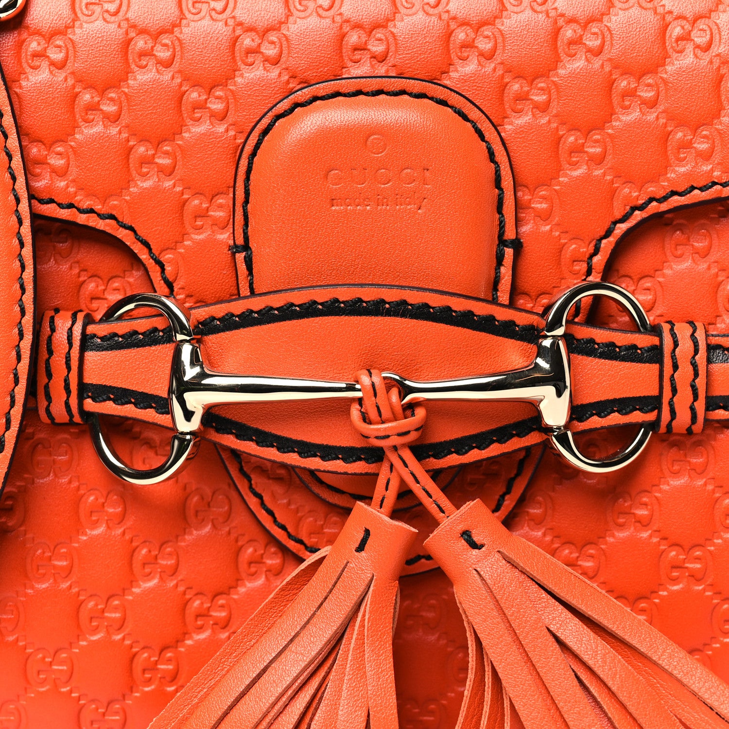 Gucci Soft Microguccissima Mini Emily Chain Shoulder Bag Sun Orange 8 of 10