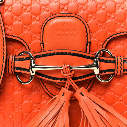Gucci Soft Microguccissima Mini Emily Chain Shoulder Bag Sun Orange 8 of 10