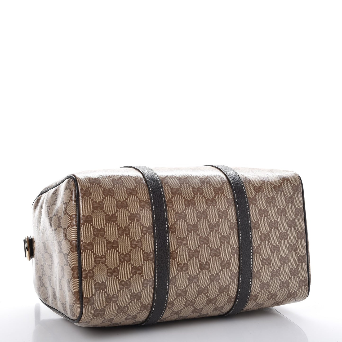 Crystal Monogram Medium Joy Boston Dark Brown