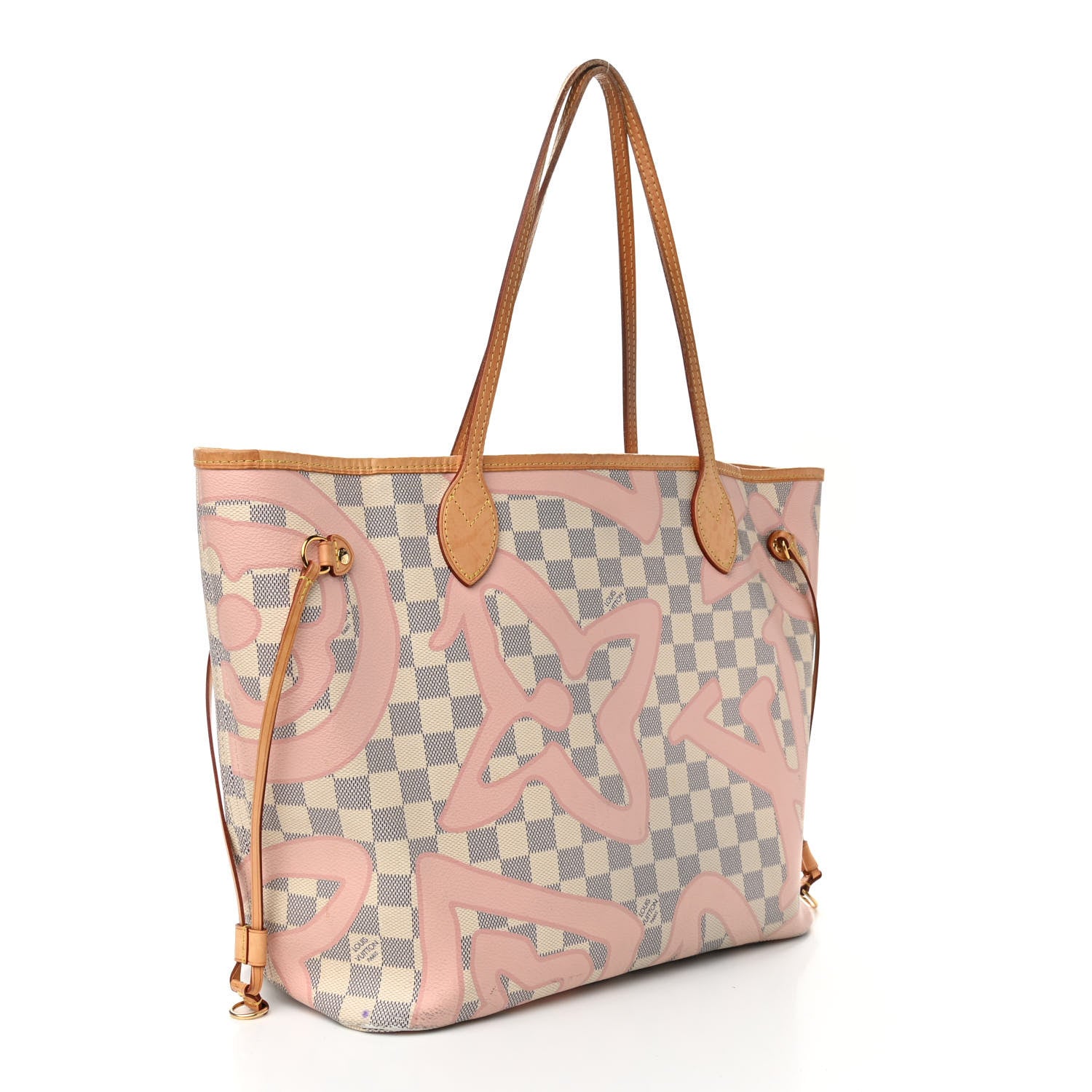 Louis Vuitton Damier Azur Tahitienne Neverfull MM 4 of 11