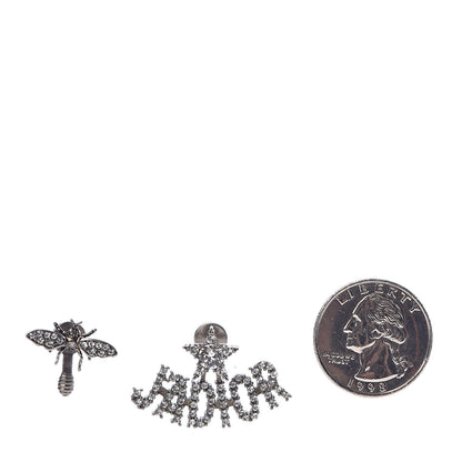 Christian Dior Palladium Crystal J'adior Earrings 3 of 6