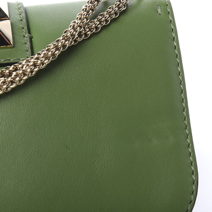 Valentino Garavani Vitello Small Glam Lock Rockstud Flap Green 10 of 10
