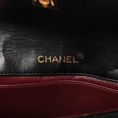 Chanel Lambskin Quilted Mini Rectangular Flap Bag Black 8 of 12