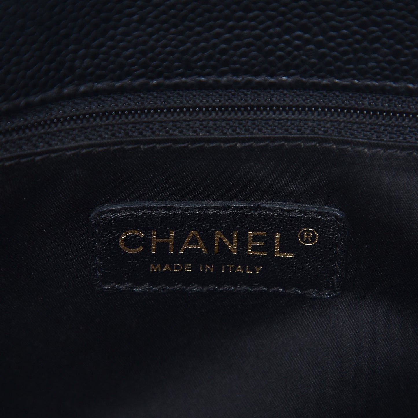 Caviar Quilted Grand Shopping Tote GST Black