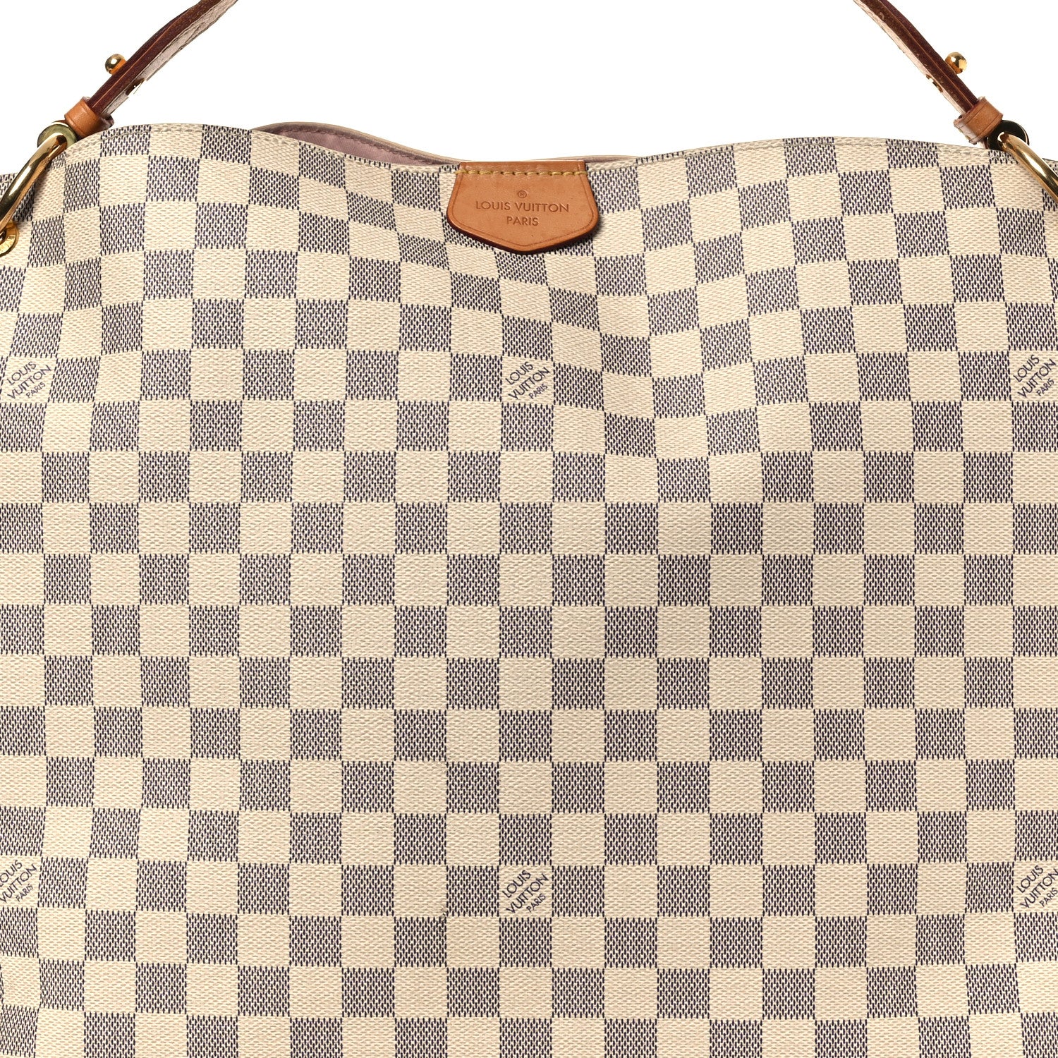 Louis Vuitton Damier Azur Graceful MM Rose Ballerine 8 of 16