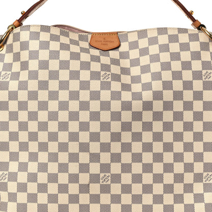 Louis Vuitton Damier Azur Graceful MM Rose Ballerine 8 of 16