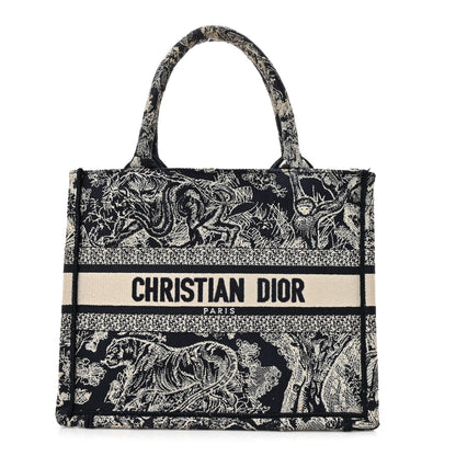 Christian Dior Calfskin Dioriviera Toile De Jouy Small Book Tote With Strap Blue Multicolor 1 of 12