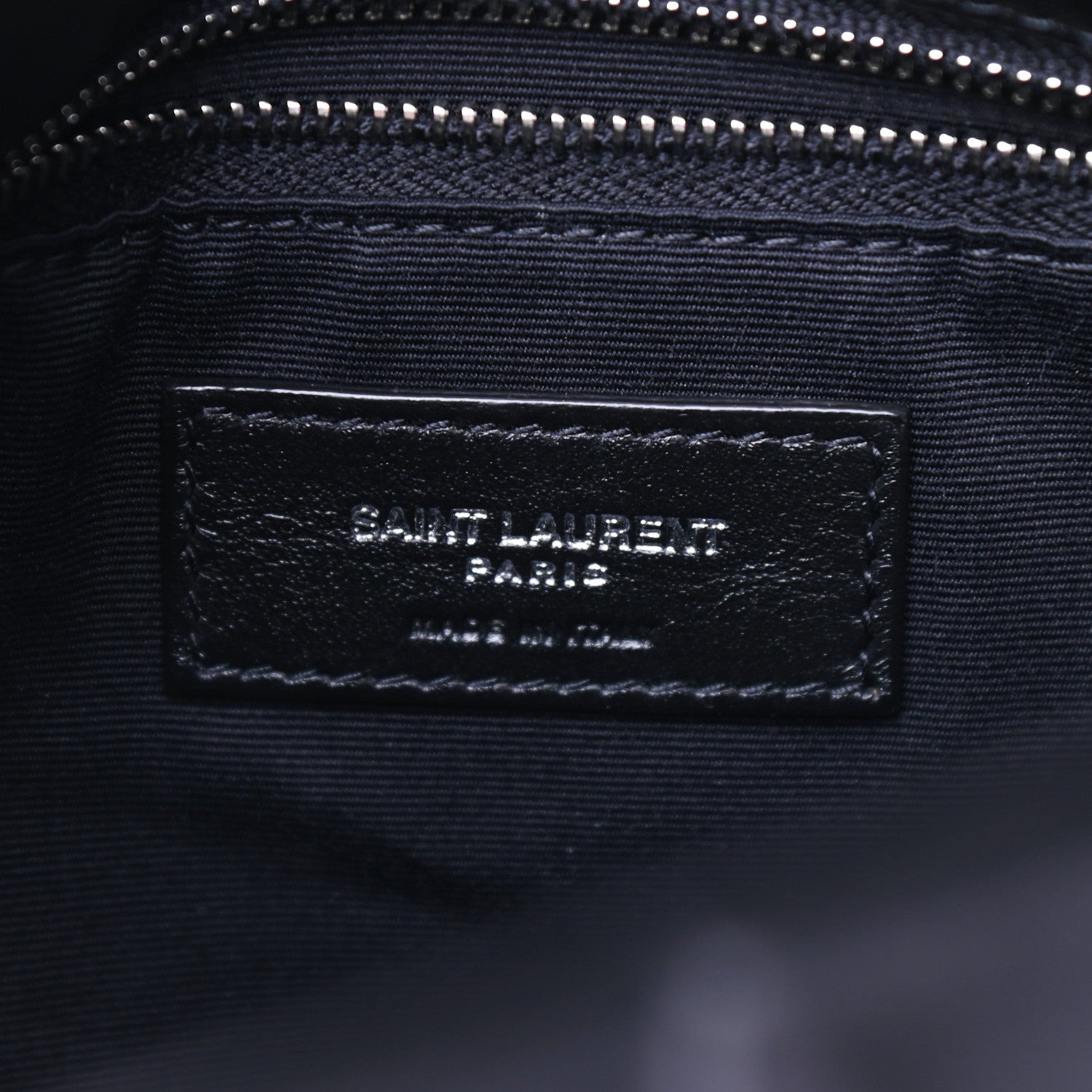 Saint Laurent Lambskin Quilted Small Loulou Puffer Monogram Chain Satchel Black 6 of 10