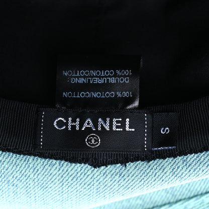 Chanel Denim Logo Bucket Hat S Light Blue 8 of 10