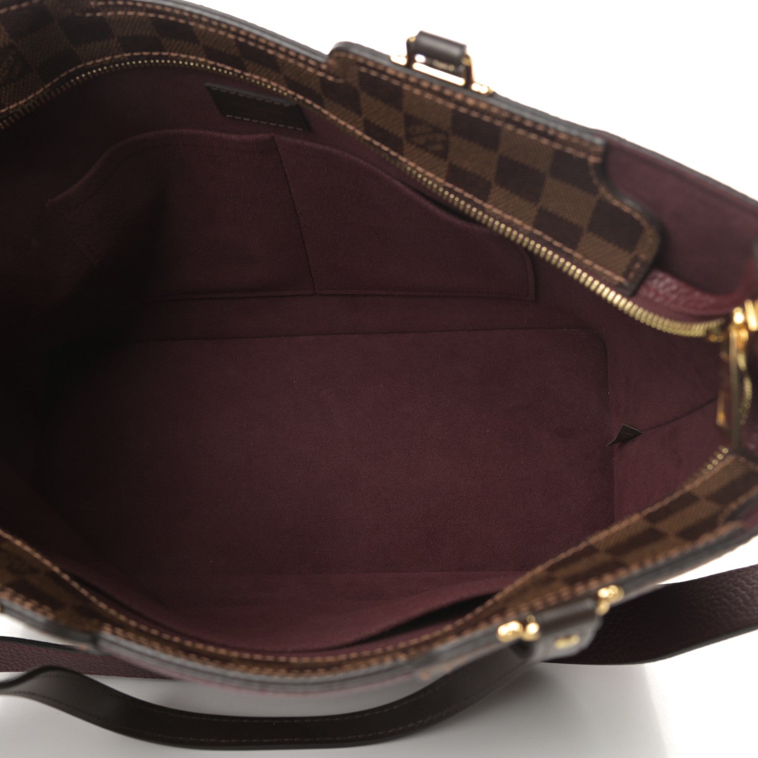 Louis Vuitton Damier Ebene Taurillon Jersey Bordeaux 5 of 11