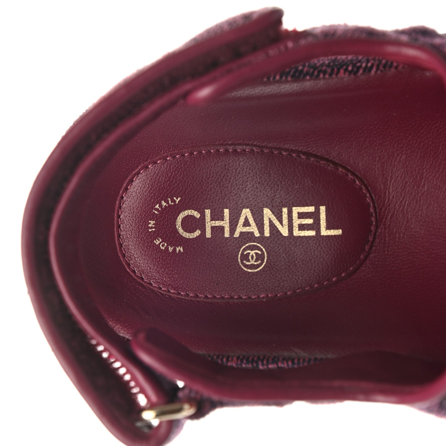 Velvet Velcro Dad Sandals 37.5 Dark Pink
