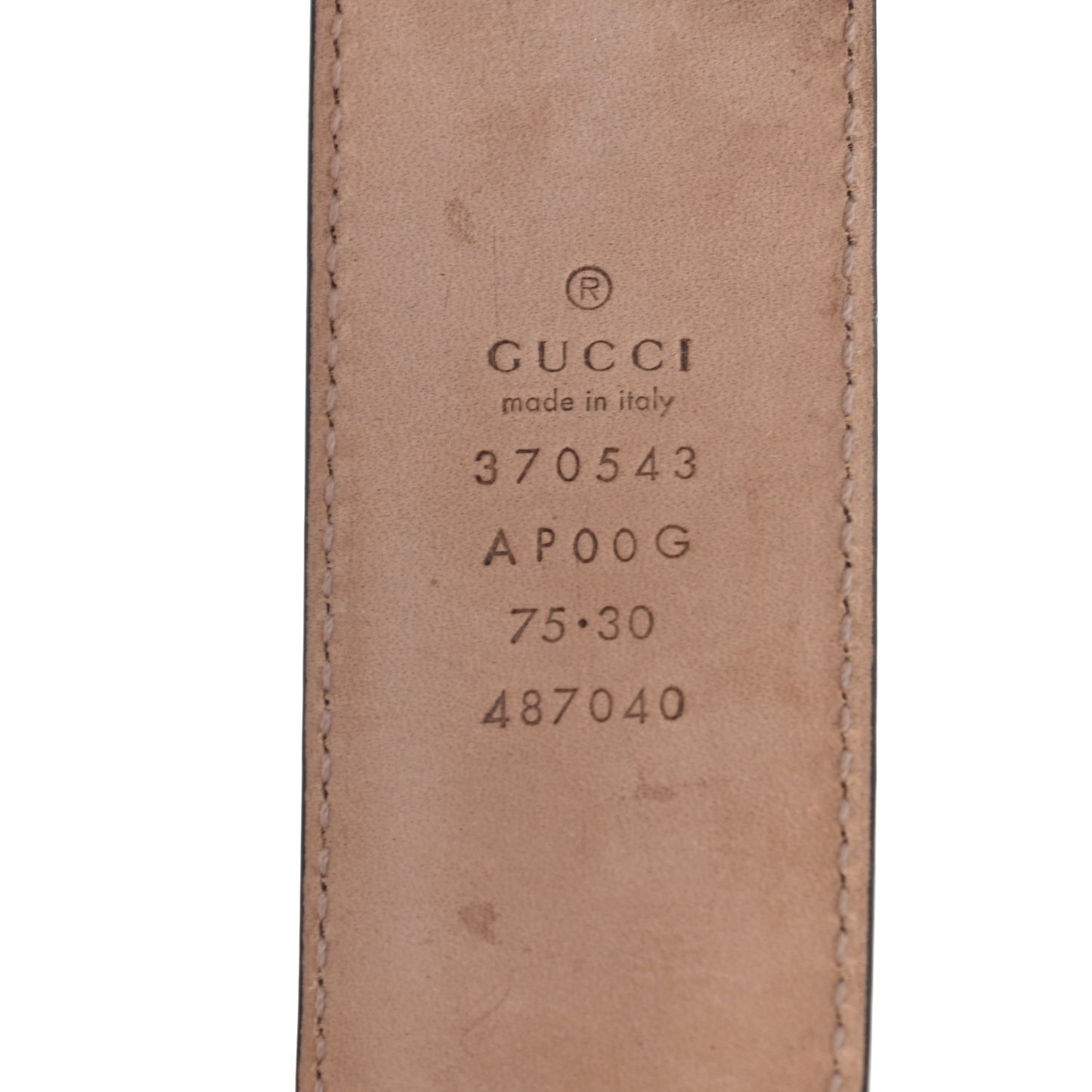 Calfskin Interlocking G 37mm Belt 75 30 Black