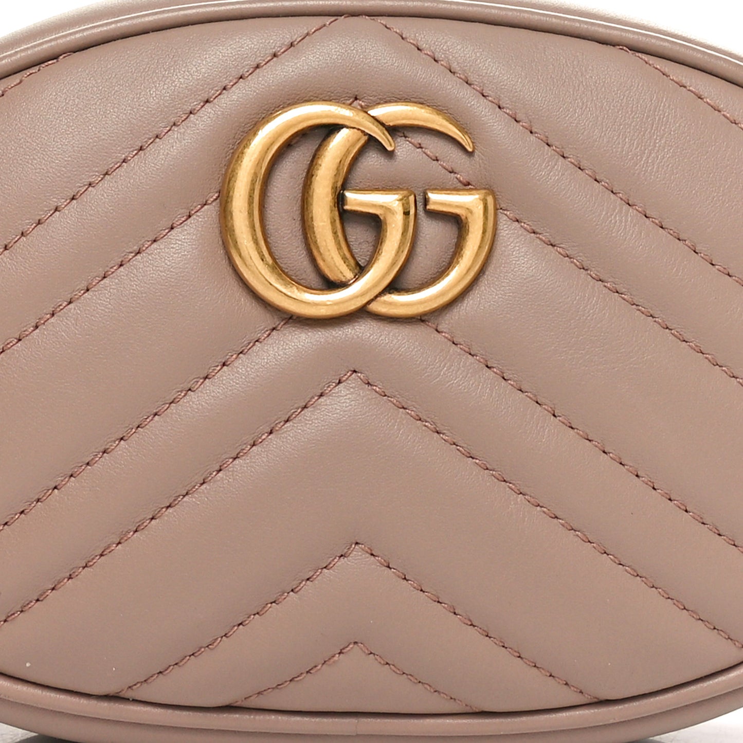 Calfskin Matelasse GG Marmont Belt Bag 85 34 Porcelain Rose