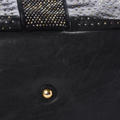 Saint Laurent Calfskin Rock Studded Easy Sac Black 8 of 14