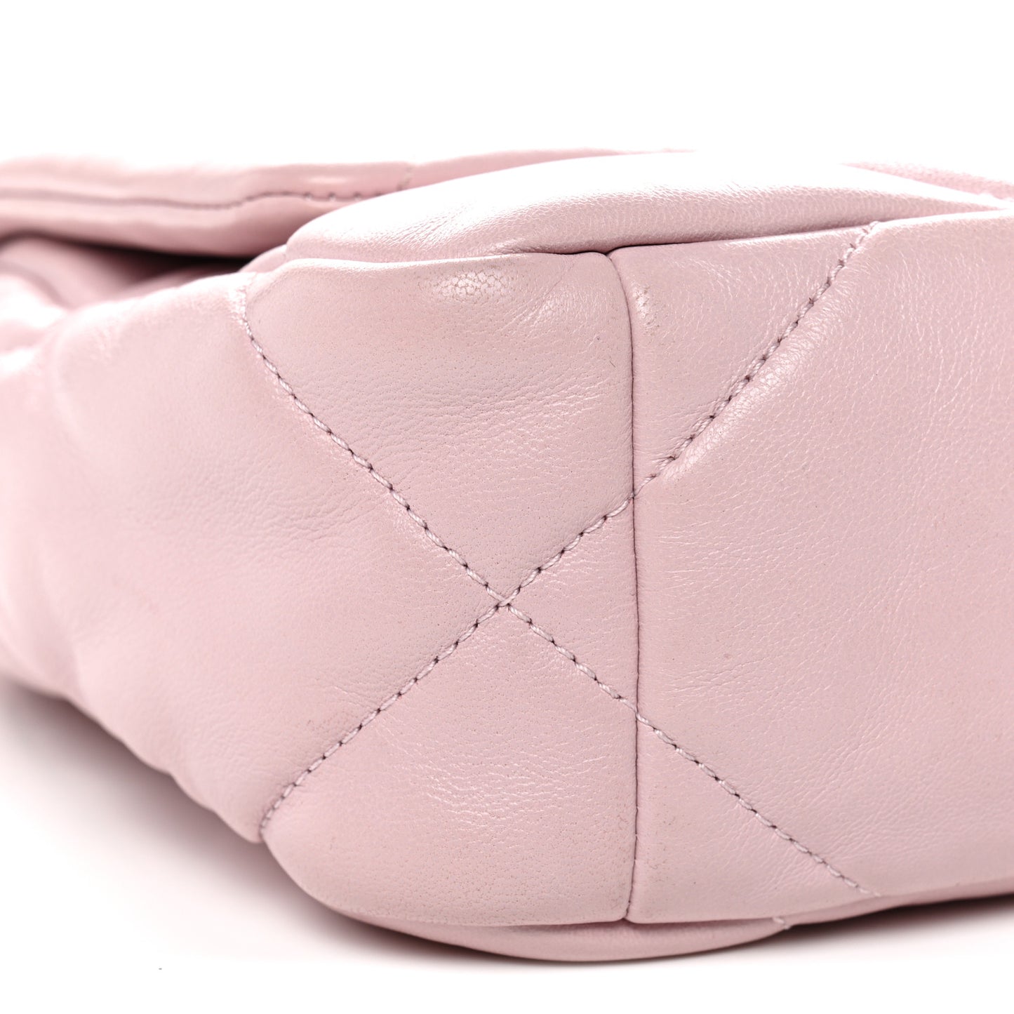 Lambskin Quilted Medium Chanel 19 Flap Light Pink