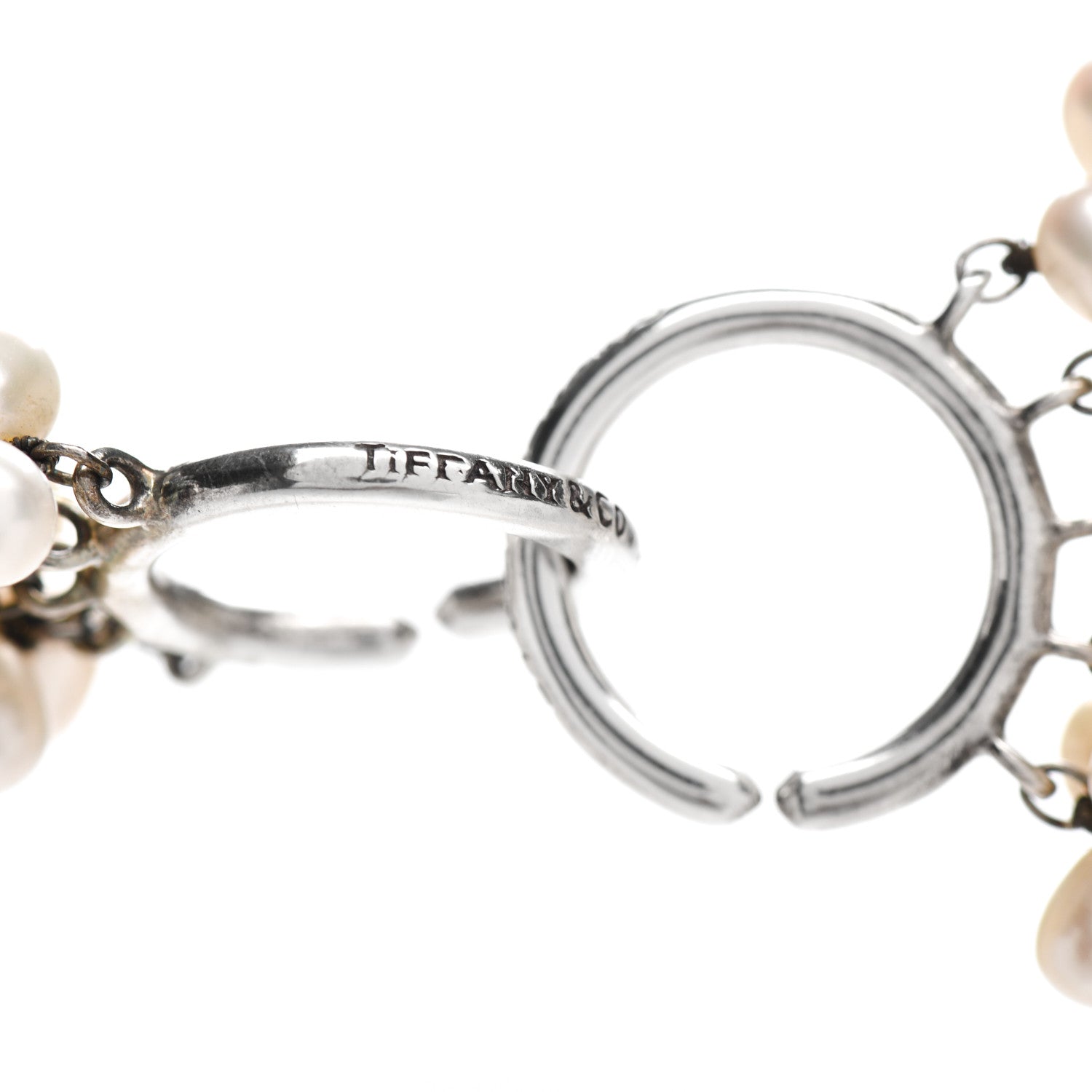 Tiffany Sterling Silver Pearl Paloma Picasso Torsade Necklace 4 of 4