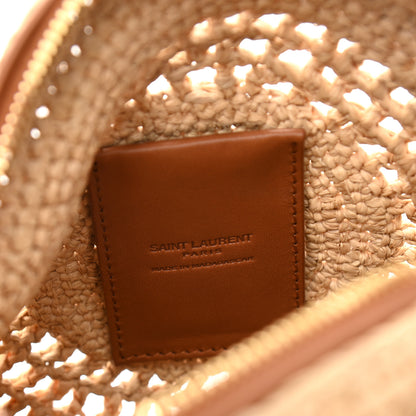 Saint Laurent Raffia Sac Round Naturel 6 of 10