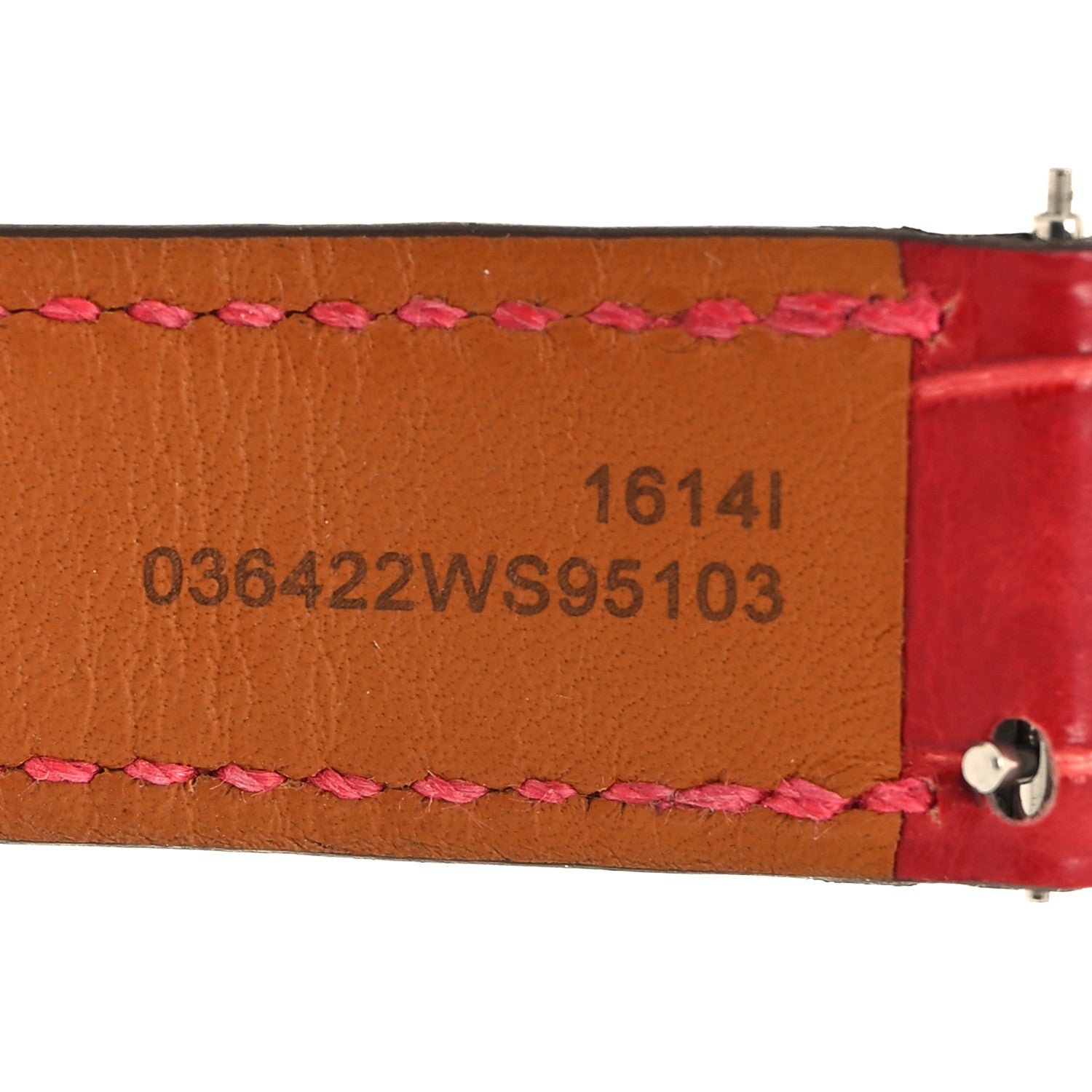 Hermes Alligator Heure H Hour Watch 30mm Strap Framboise 5 of 5