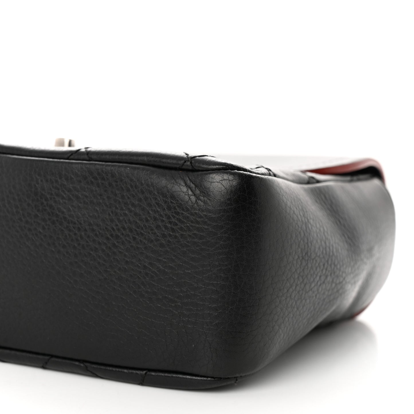 Grained Calfskin Archi Chic Flap Black