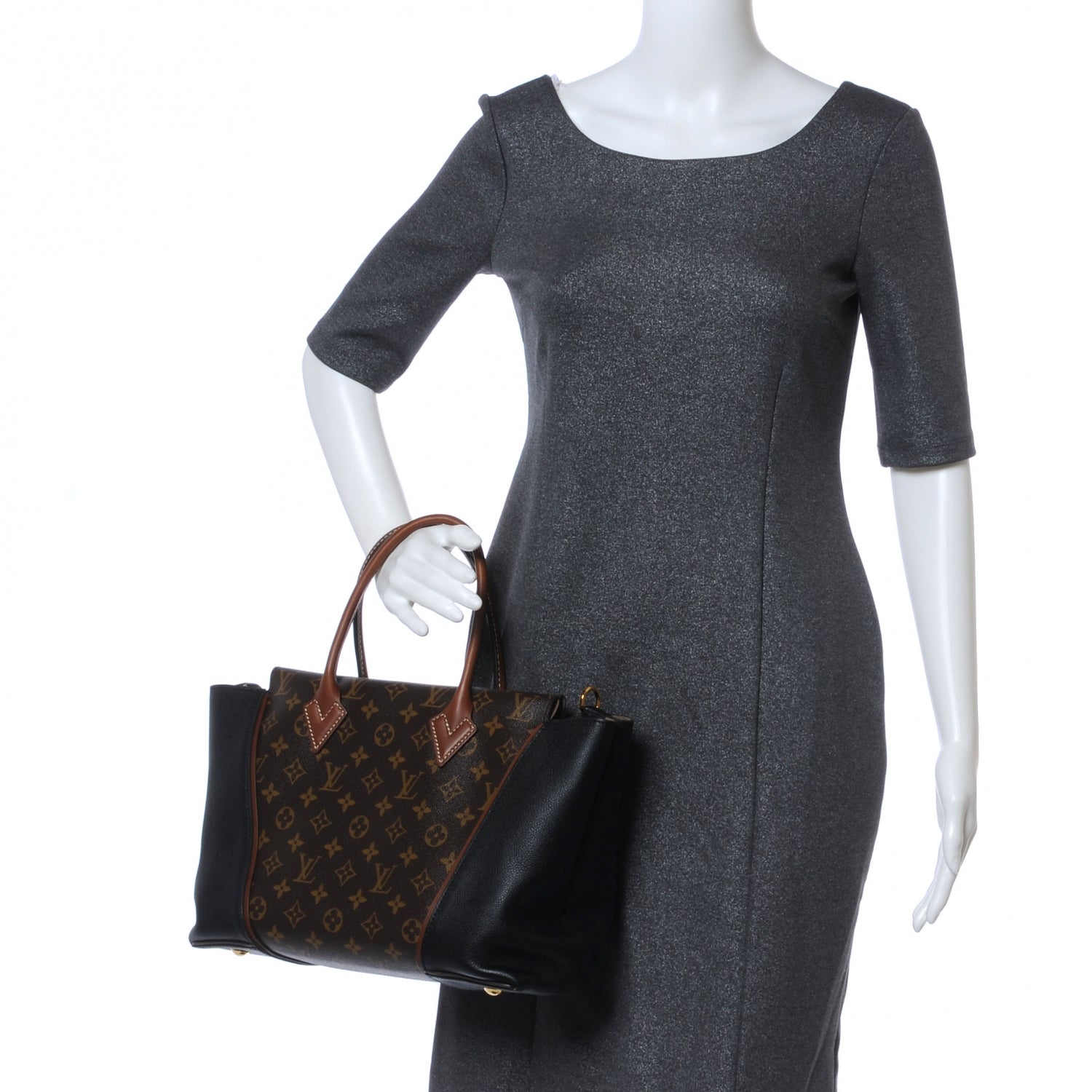 Louis Vuitton Monogram Tote W PM Black 2 of 8