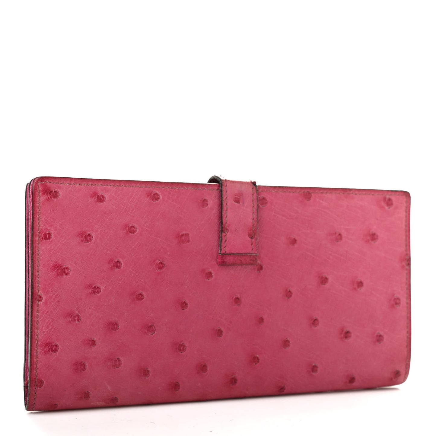 Ostrich Bearn Wallet Fuchsia