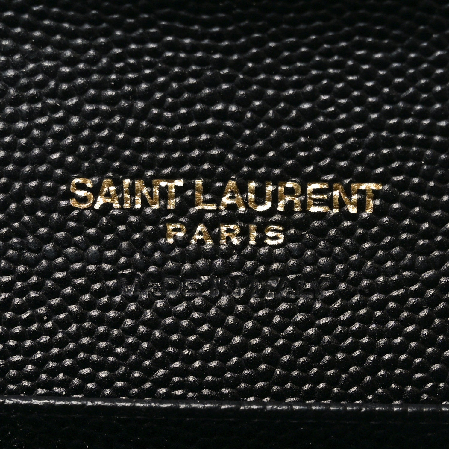 Saint Laurent Grain De Poudre Matelasse Chevron Small Monogram Envelope Wallet Black 6 of 9