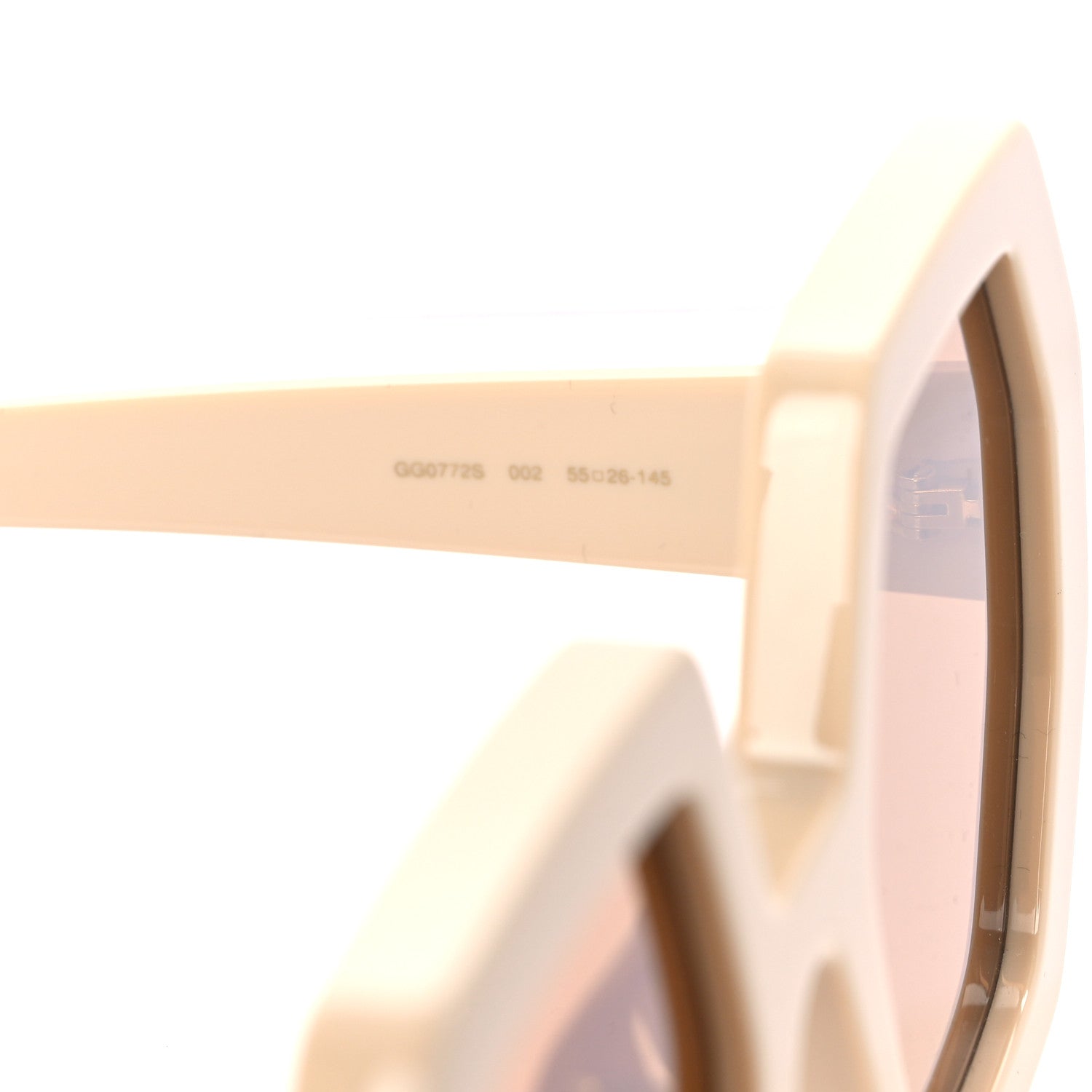 Gucci Acetate Square Sunglasses GG0772S White 5 of 9