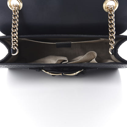 Gucci Soft Microguccissima Medium Emily Chain Shoulder Bag Blue 5 of 11