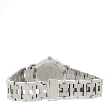 Hermes Stainless Steel 24mm Clipper Quartz Watch White 3 of 4