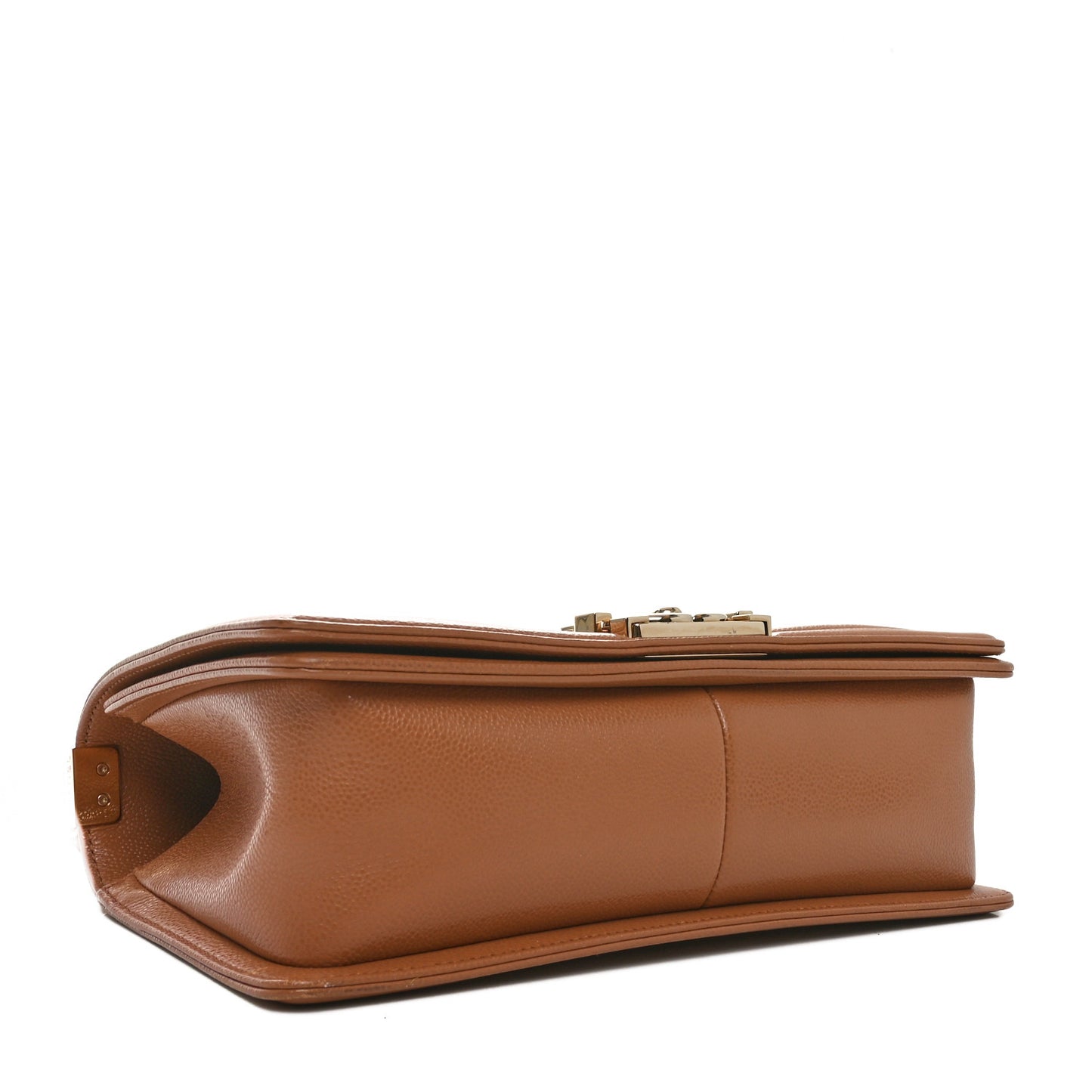Caviar Quilted Medium Boy Flap Brown