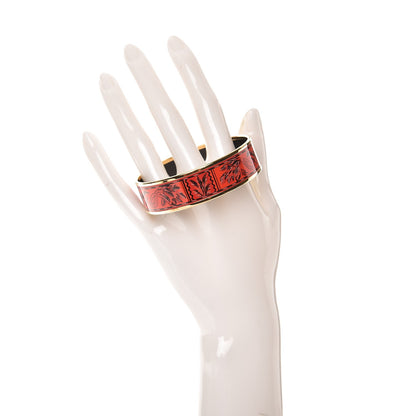 Hermes Enamel Printed Medium Brazil Bracelet 62 2 of 4