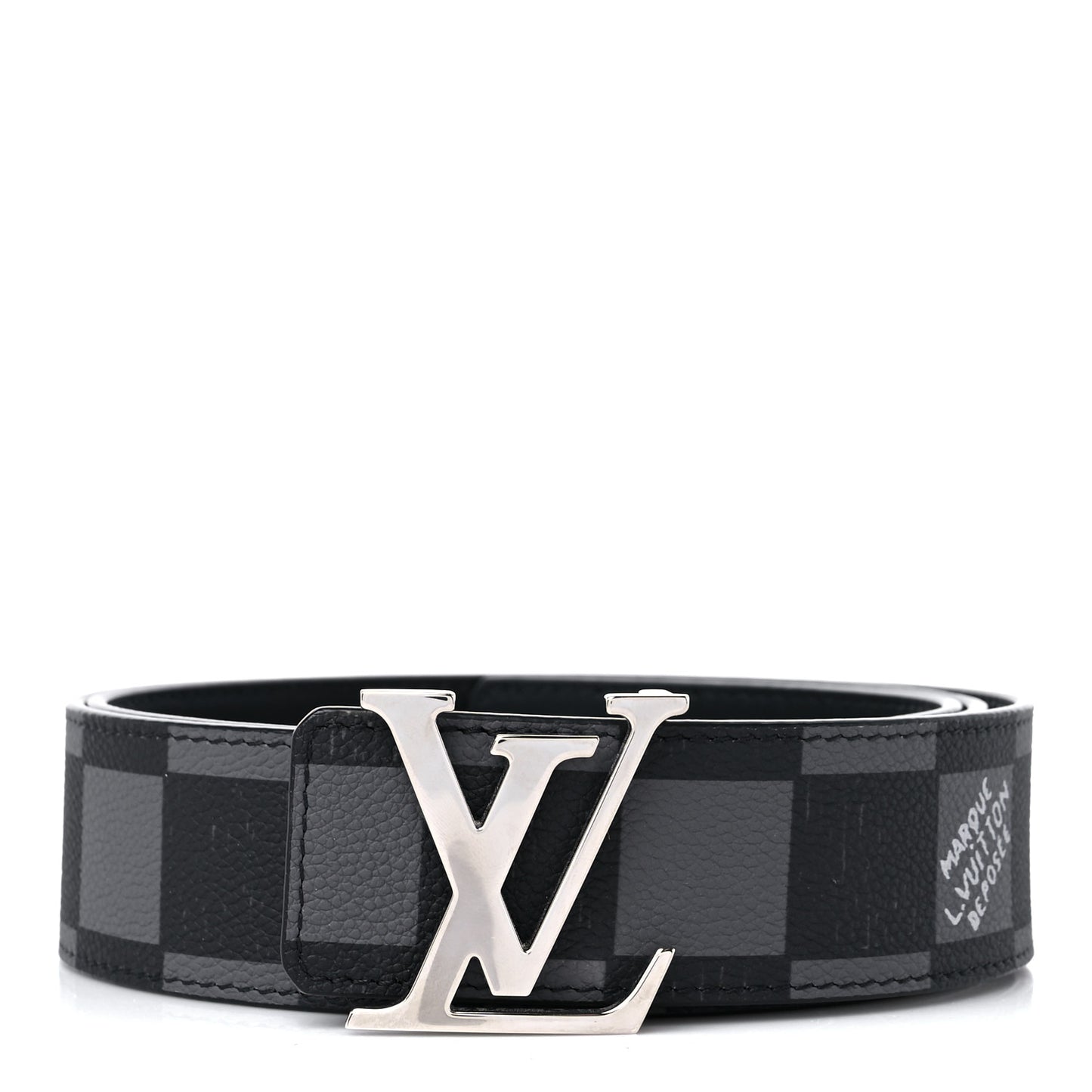 Damier Graphite 40mm LV Initiales Belt 95 38