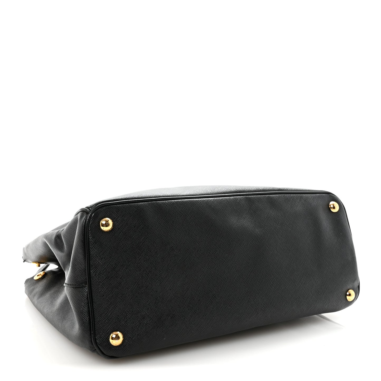 Saffiano Medium Galleria Double Zip Tote Black