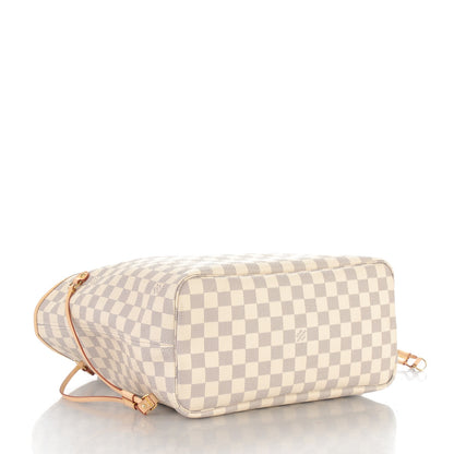 Louis Vuitton Damier Azur Neo Neverfull MM Rose Ballerine 5 of 9