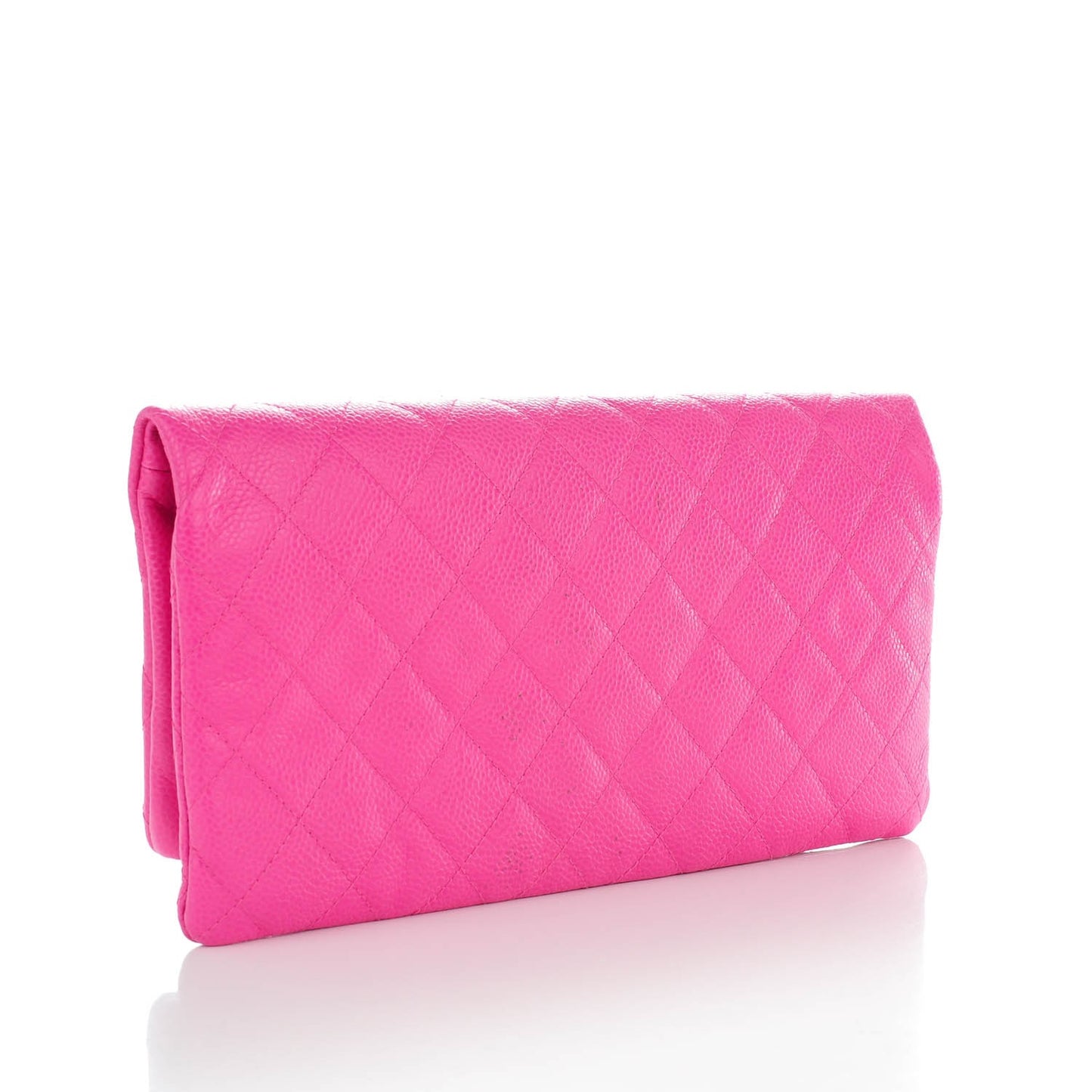 Caviar Quilted CC Beauty Clutch Pink