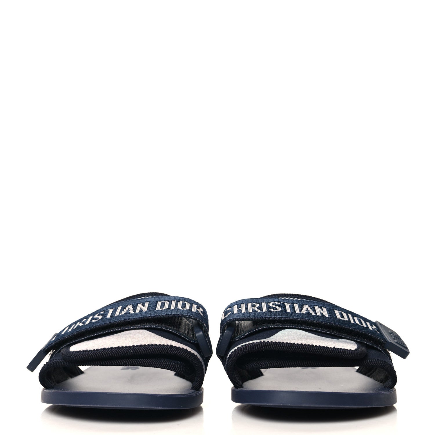 Christian Dior Technical Stretch Fabric Camouflage Dio(r)evolution Slide Sandals 37 Deep Blue 3 of 9