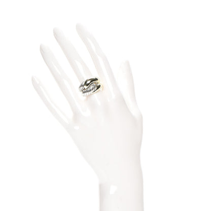 David Yurman Sterling Silver 14K Gold Large Infinity Ring 52 6 2 of 5