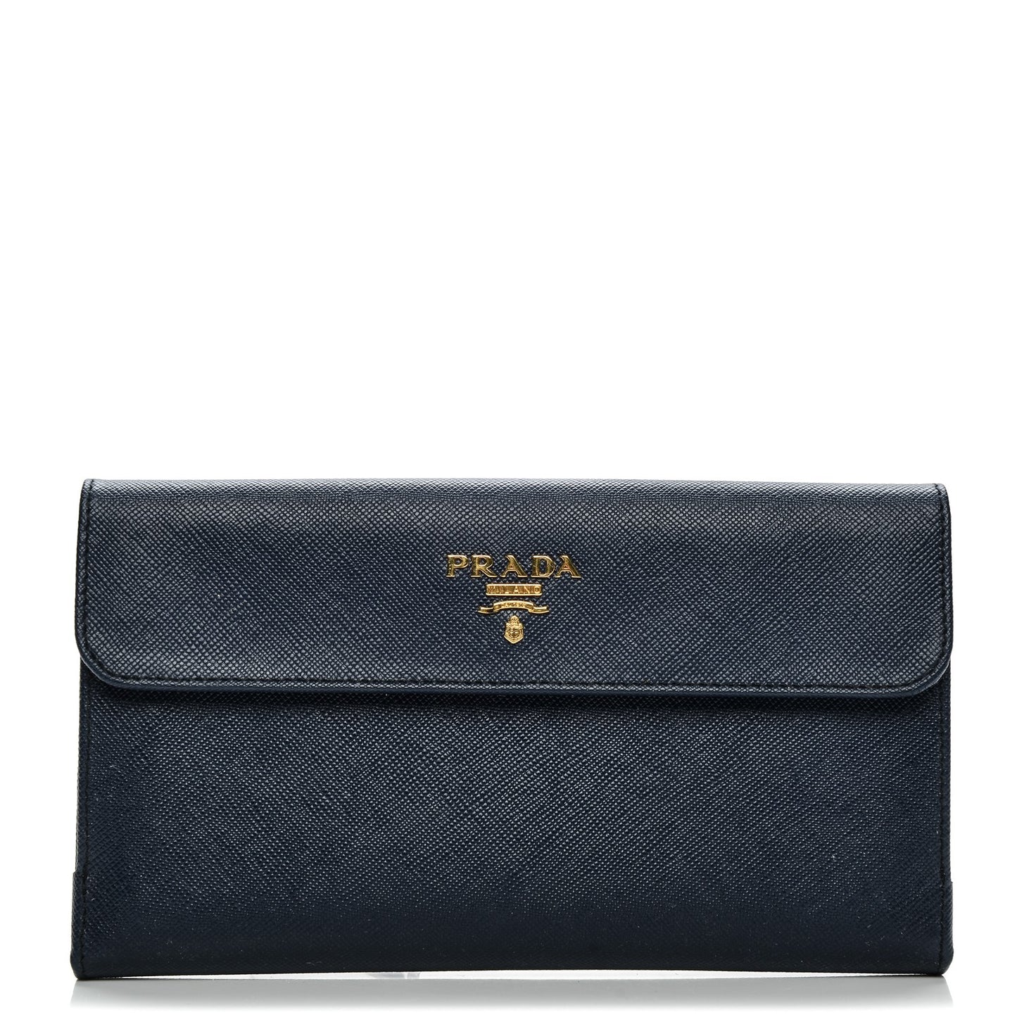 Saffiano Metal Continental Flap Wallet Baltico