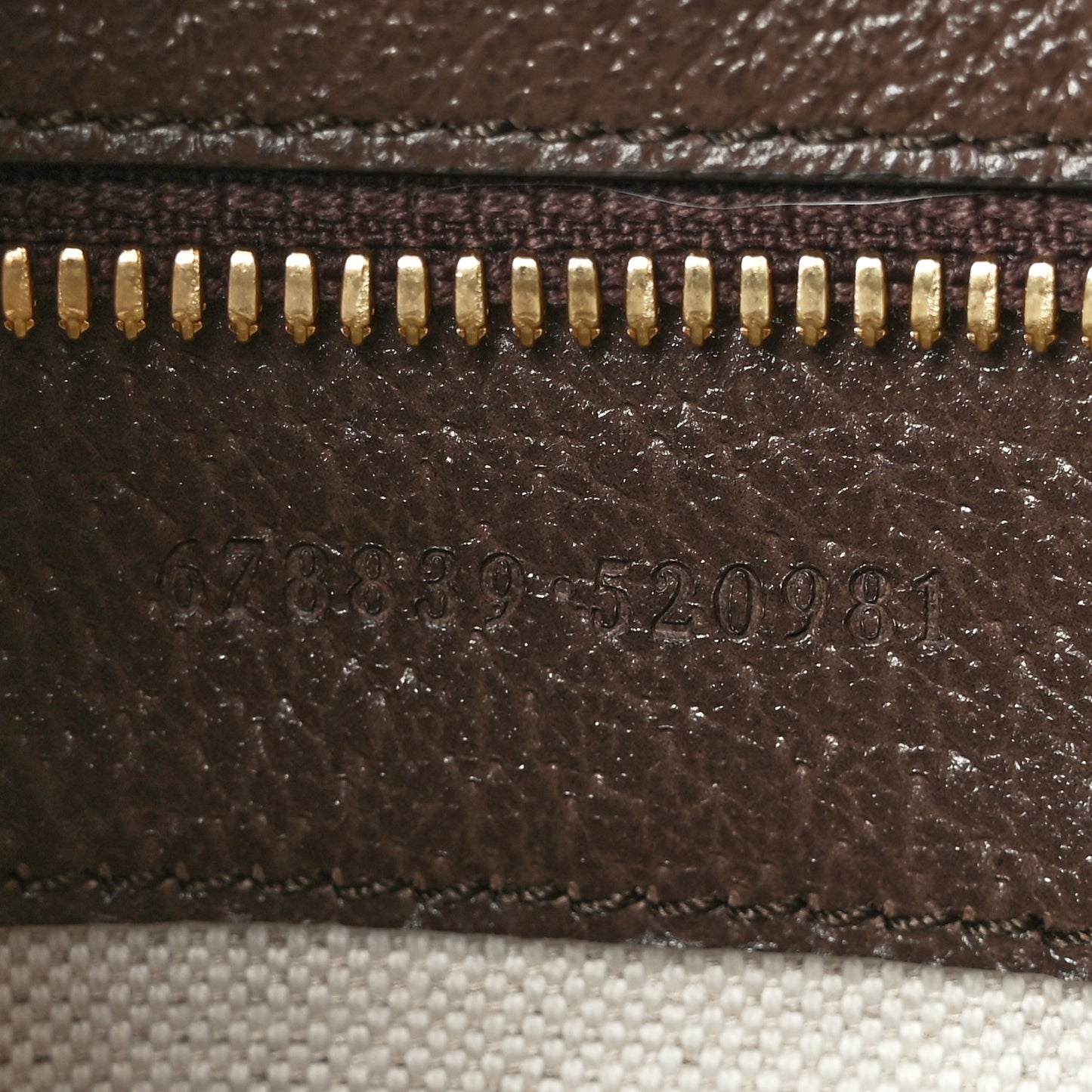 Monogram Jumbo GG Textured Dollar Calfskin Web Tote Bag Camel Ebony New Acero