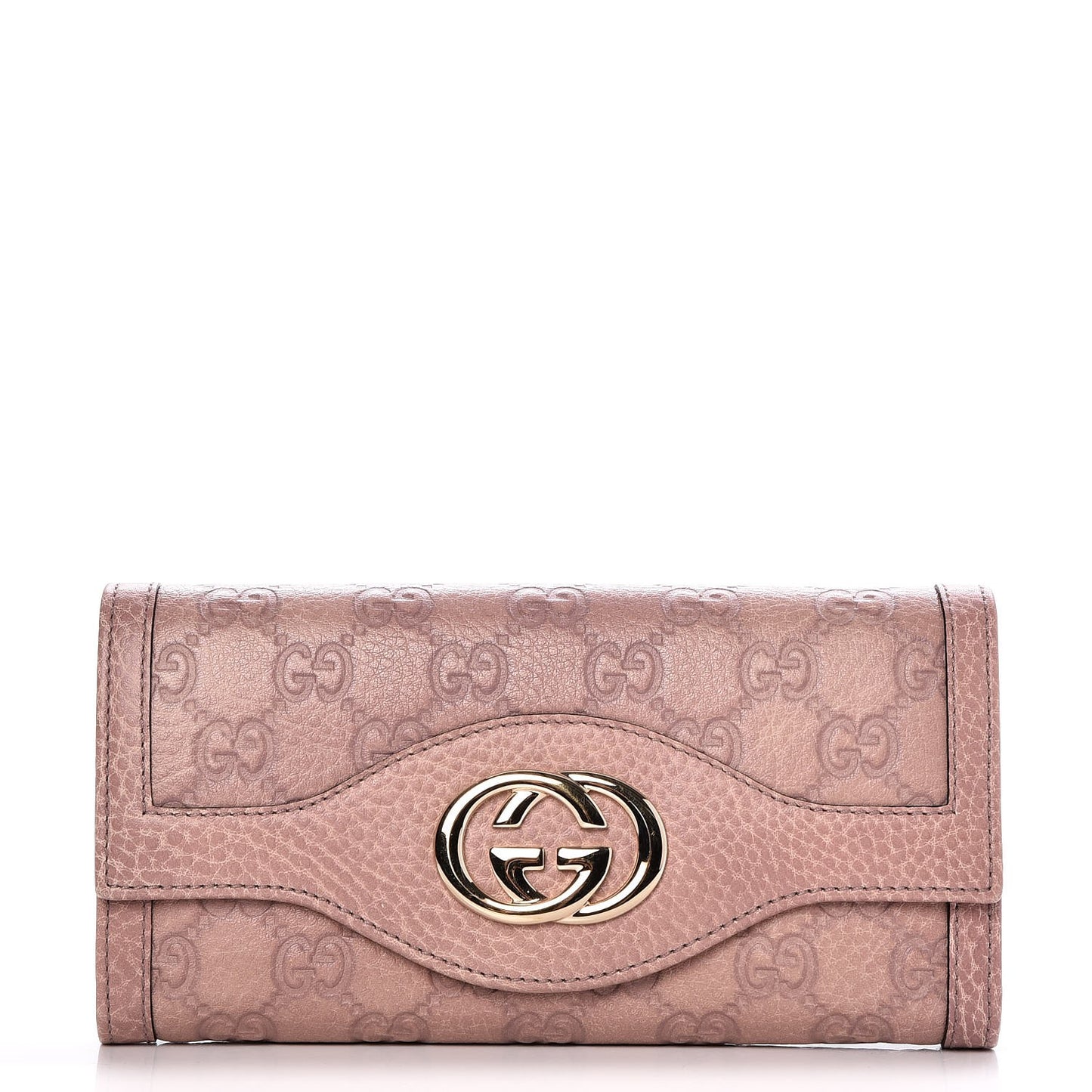 Guccissima Sukey Continental Wallet Pink