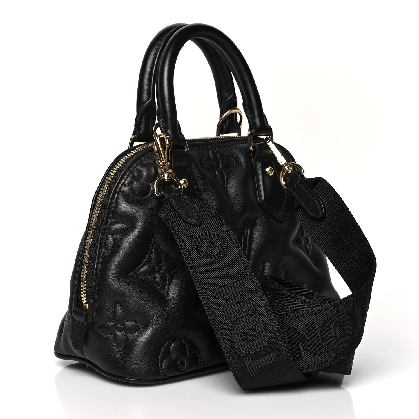 Calfskin Bubblegram Alma BB Black