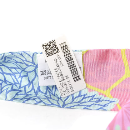 Hermes Silk The Three Graces Twilly Rose Bonbon Canard 4 of 4