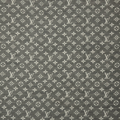 Louis Vuitton Wool Silk Monogram Denim Shawl Black 1 of 6