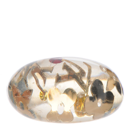 Louis Vuitton Resin Swarovski Crystal Inclusion Ring 5.5 Transparent 1 of 4
