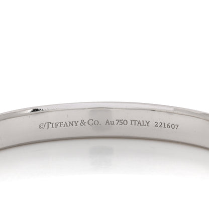 Tiffany 18K White Gold Tiffany Lock Bangle Bracelet 3 of 3